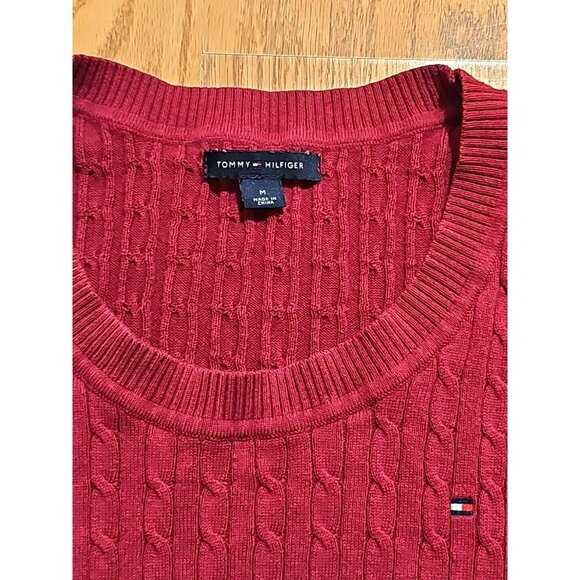 ALT Elena Gilbert Bella Swan Tommy Hilfiger Sweater Medium Wine Burgundy - Picture 3 of 8